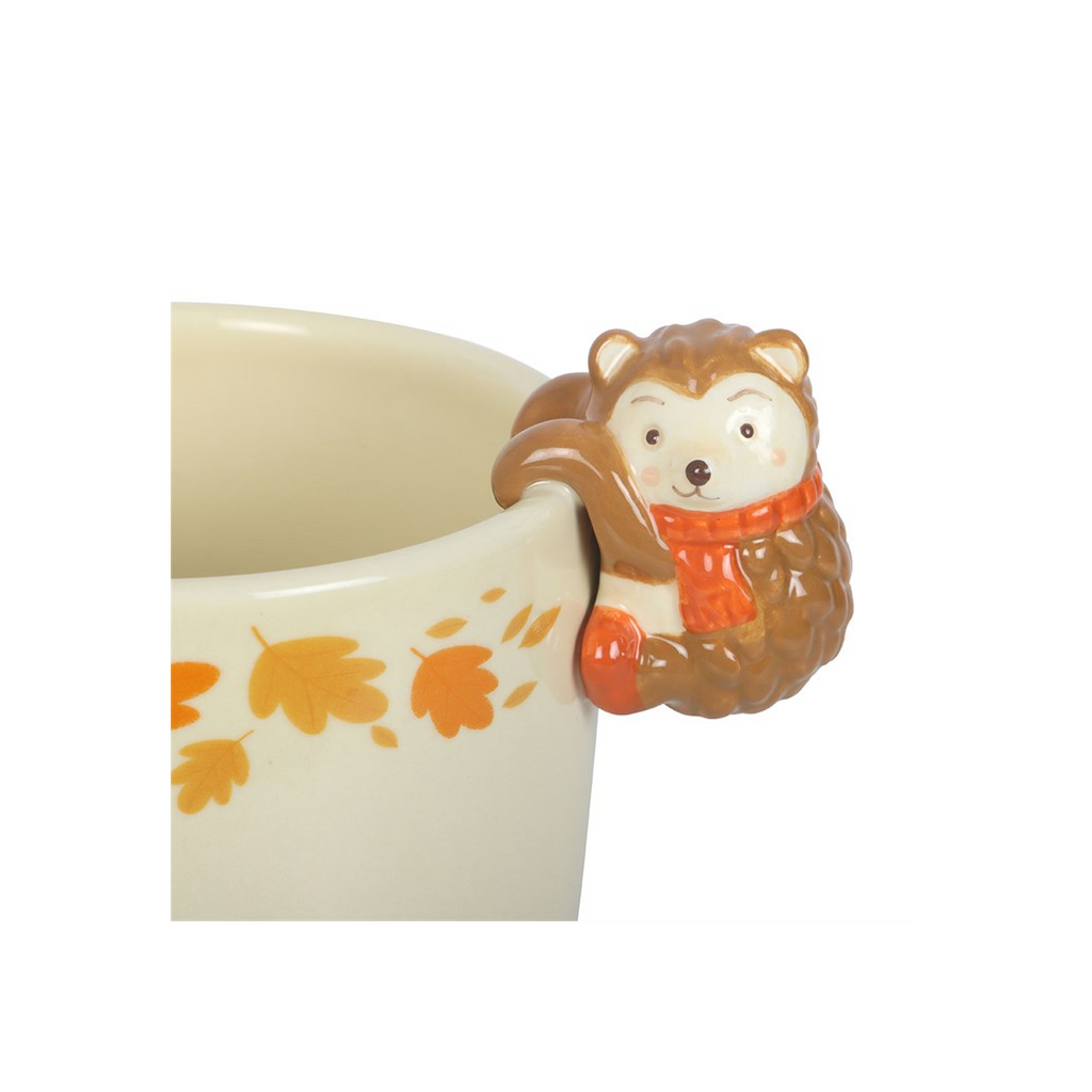 Autumn Plant Pot with Hedgehog