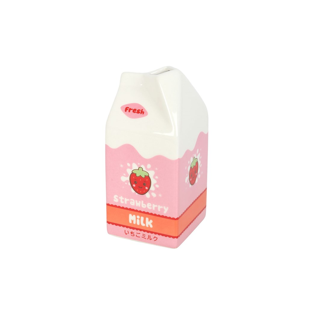 Strawberry Milk Carton Flower Vase