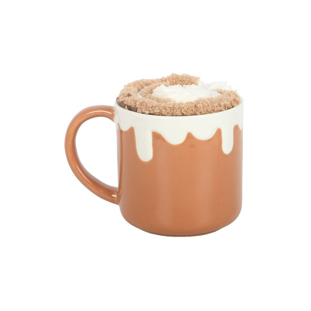 Cinnamon Roll Mug and Socks Set