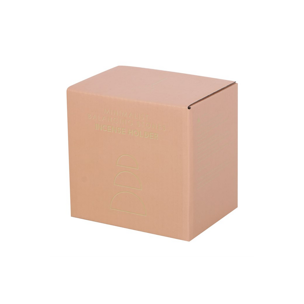 Cream Speckle Balancing Stones Incense Stick Holder