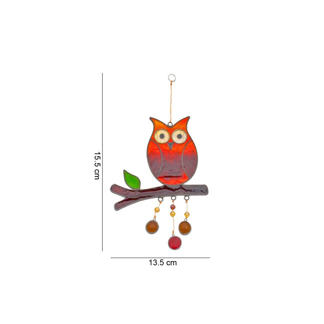 Owl On A Branch Suncatcher