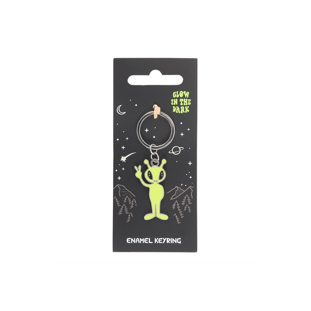 Glow in the Dark Alien Keyring