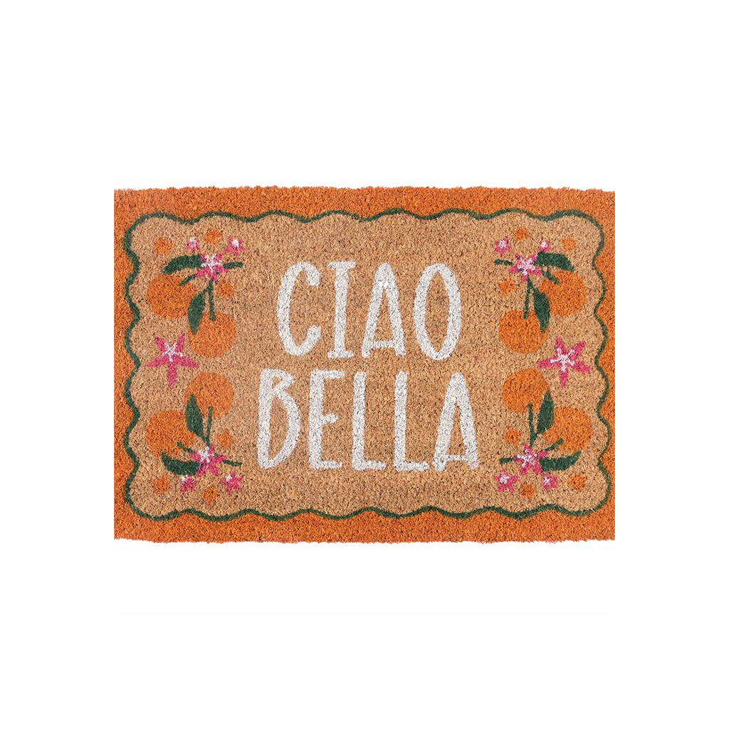 Orange Ciao Bella Doormat