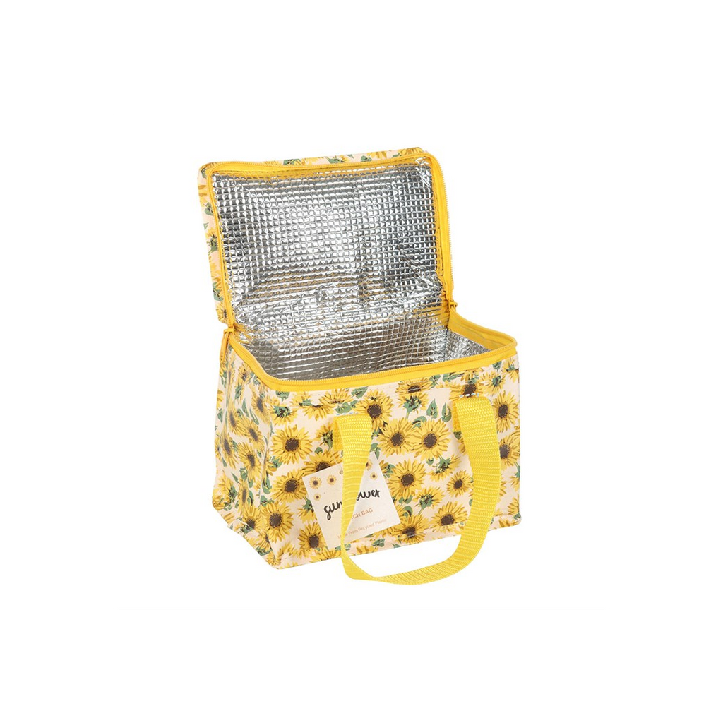 Sunflower Print Lunch Bag