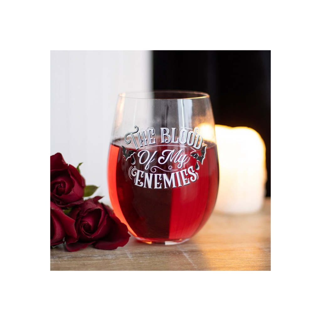 Blood Of My Enemies Stemless Wine Glass