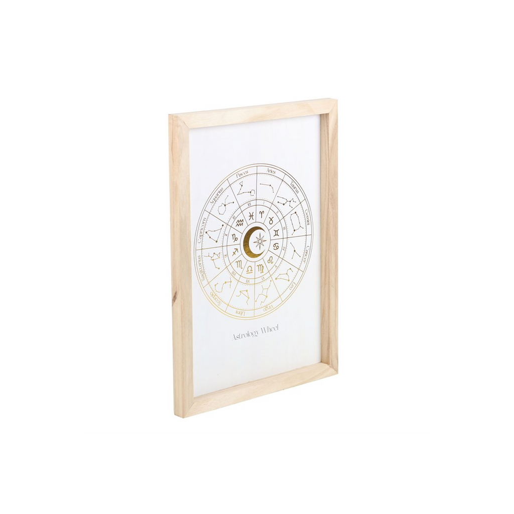 Off White Astrology Wheel Framed Wall Art Print