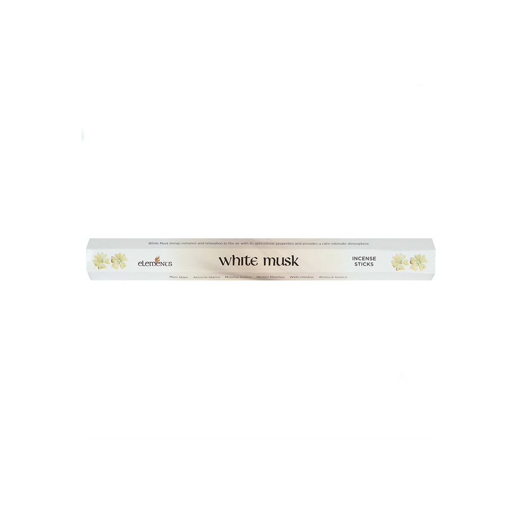 Set of 6 Packets of Elements White Musk Incense Sticks