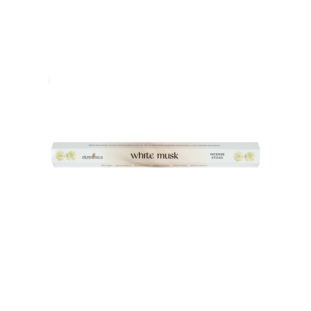 Set of 6 Packets of Elements White Musk Incense Sticks