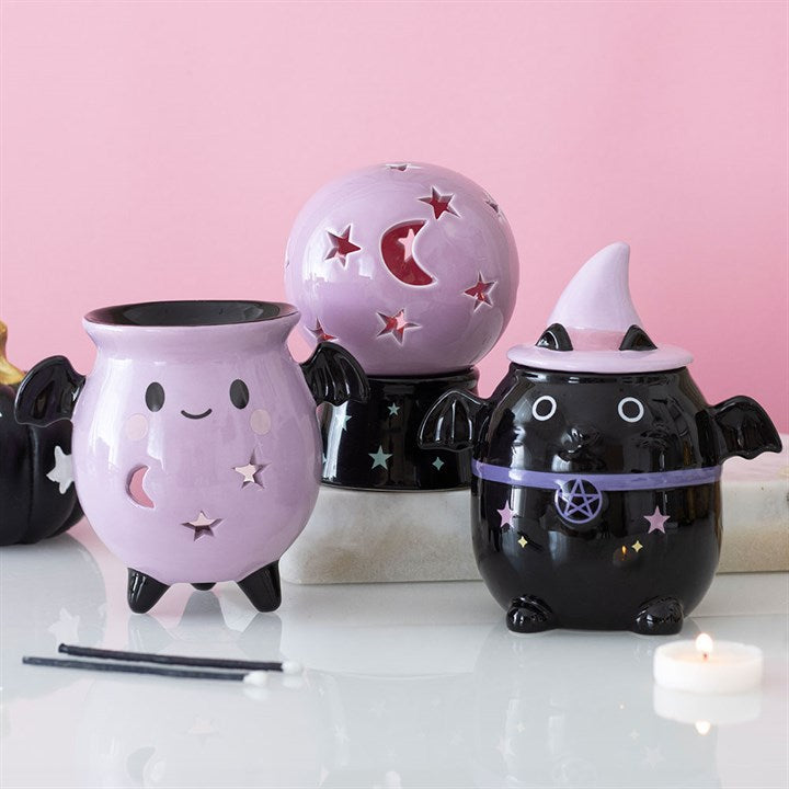 Pastel Bat Cat Oil Burner