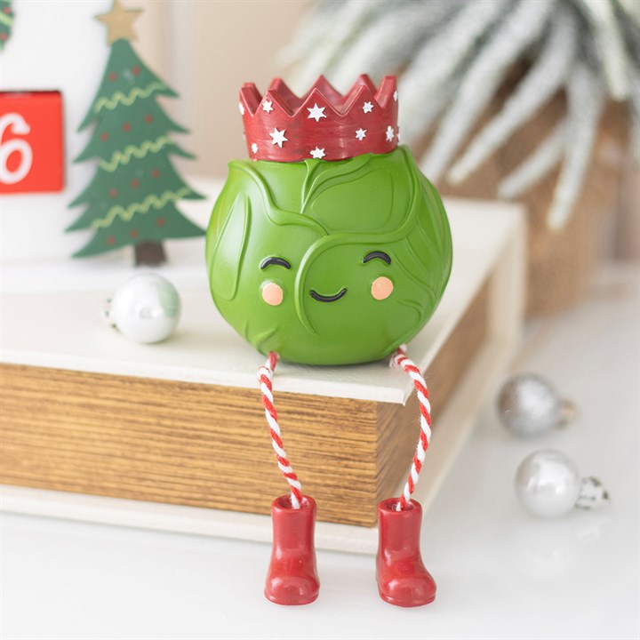 Brussles Sprout Shelf Sitter Ornament