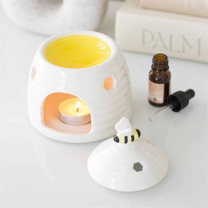 White Beehive Oil Burner