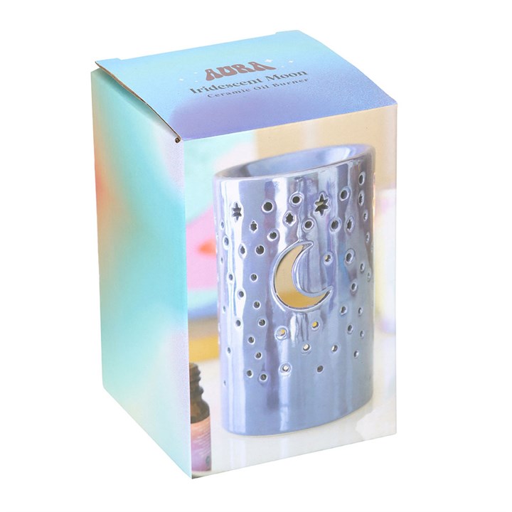 Iridescent Purple Moon Pillar Oil Burner