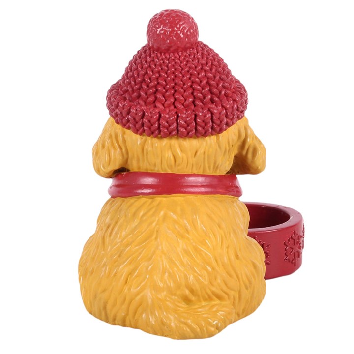 Winter Puppy Tealight Holder