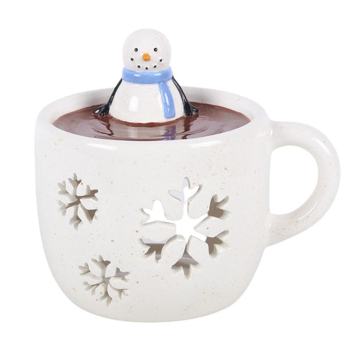 Snowman Hot Chocolate Oil Burner and Wax Warmer