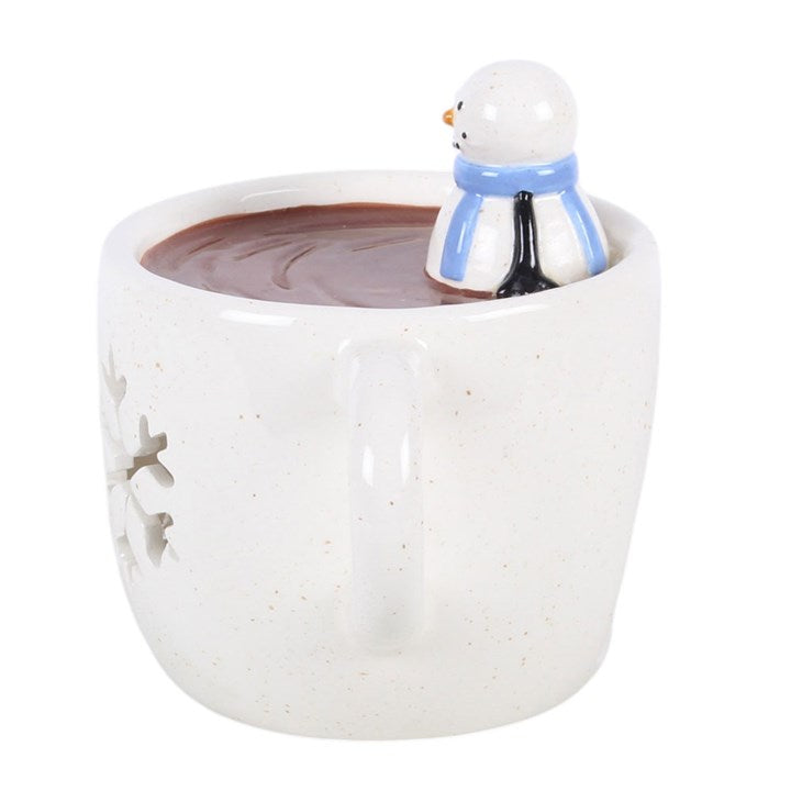 Snowman Hot Chocolate Oil Burner and Wax Warmer