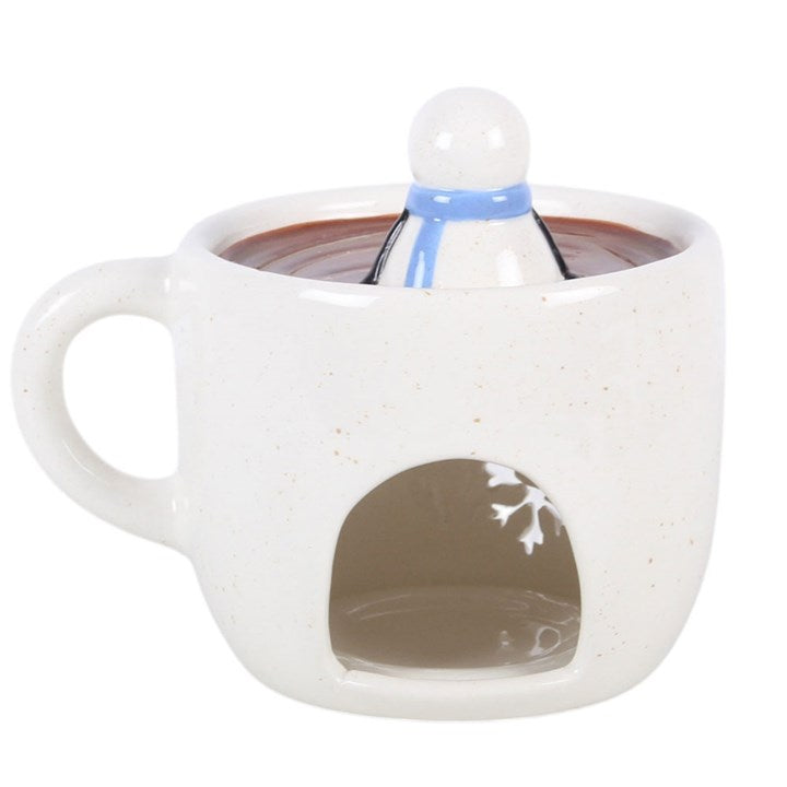 Snowman Hot Chocolate Oil Burner and Wax Warmer