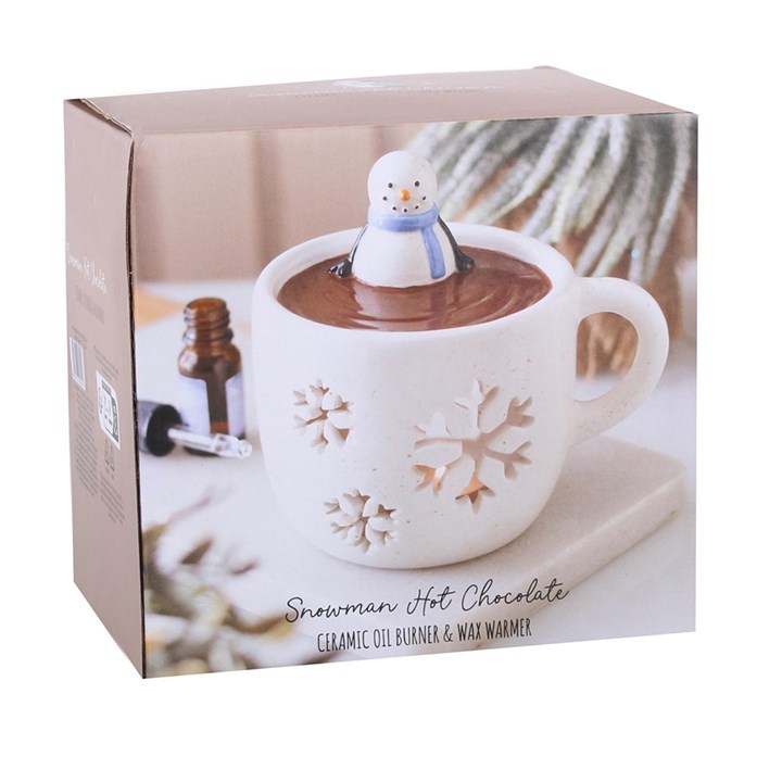 Snowman Hot Chocolate Oil Burner and Wax Warmer