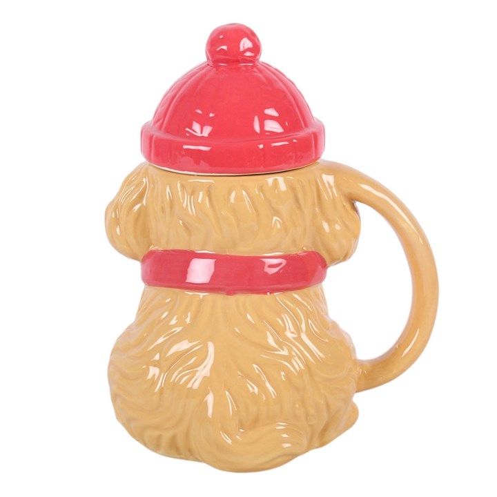 Winter Puppy Lidded Mug
