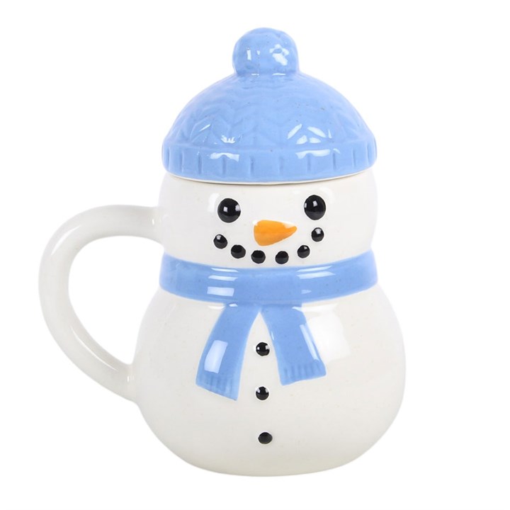 Winter Snowman Lidded Mug