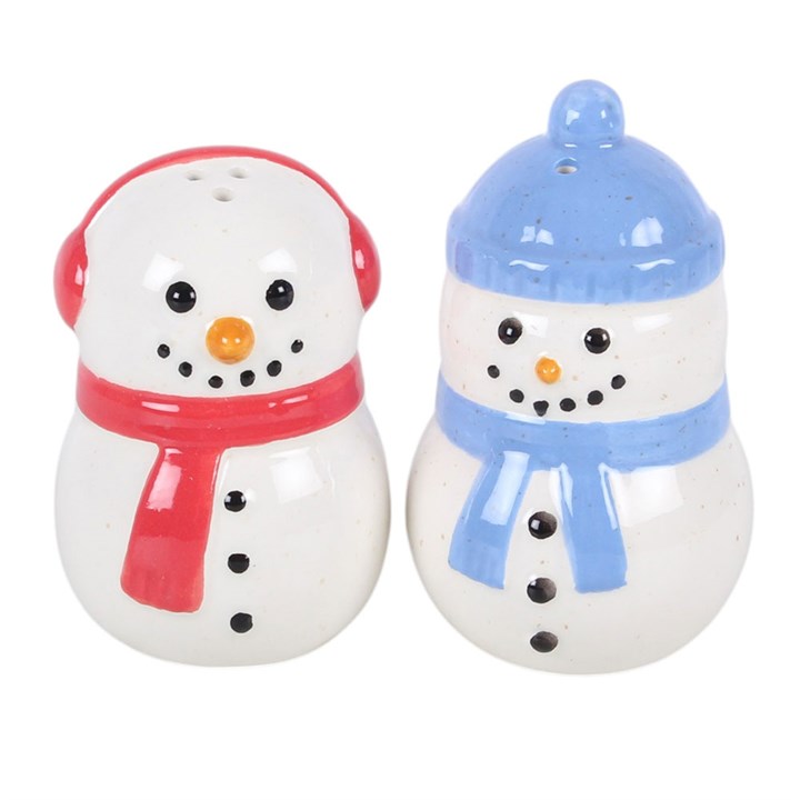 Winter Snowmen Salt and Pepper Shakers
