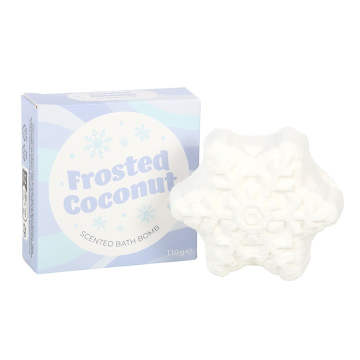 Frosted Coconut Snowflake Bath Bomb