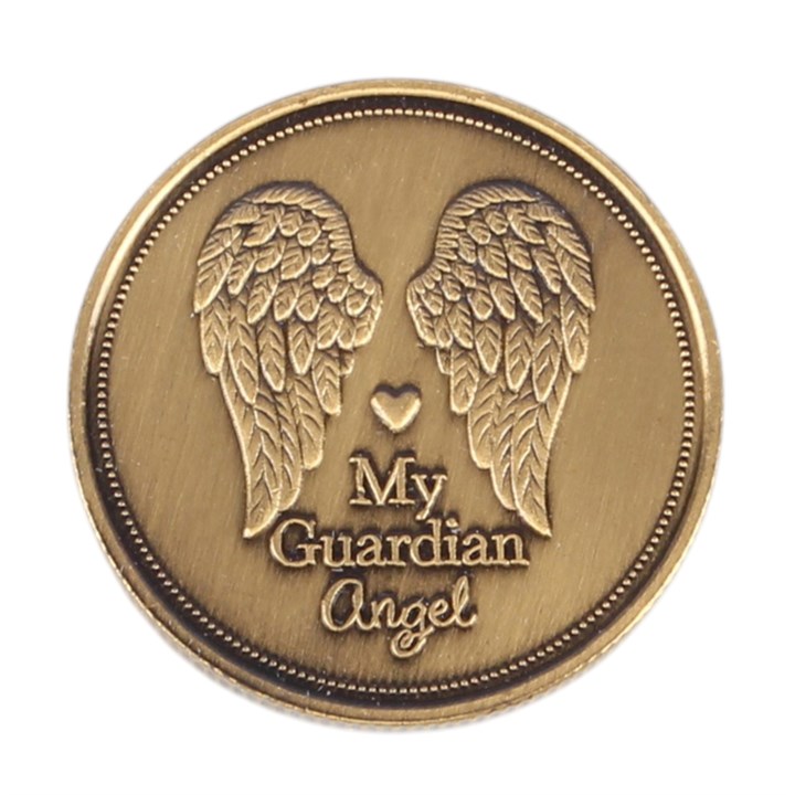 Set of 27 Guardian Angel Protection Coins in Display