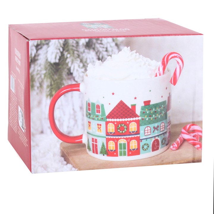 Christmas Street Print Mug