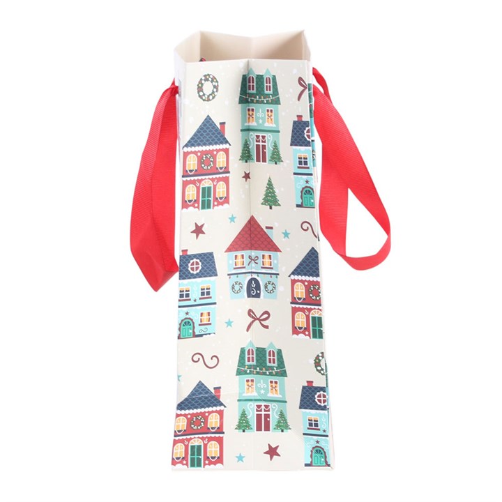 Christmas Street Print Gift Bag