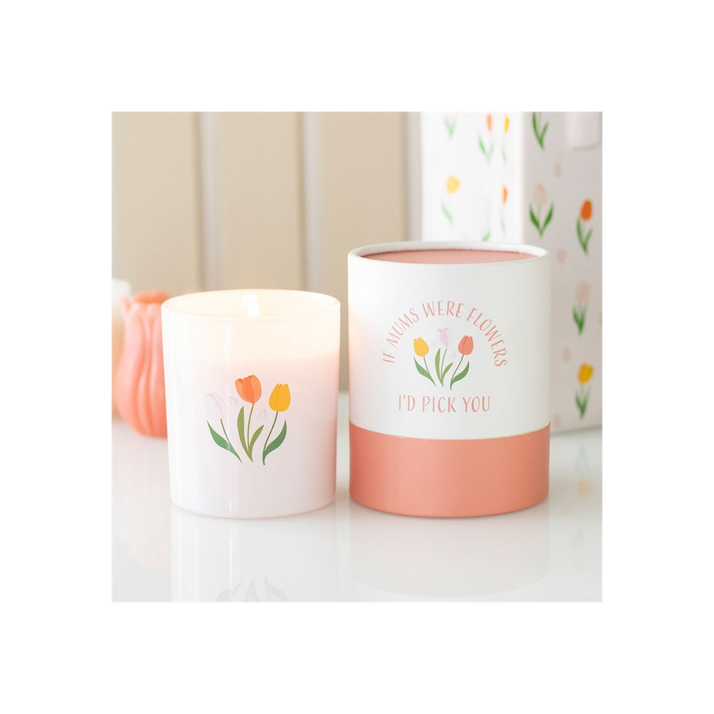 If Mums Were Flowers French Tulip Candle