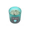 Heart Chakra Mint Crystal Chip Candle