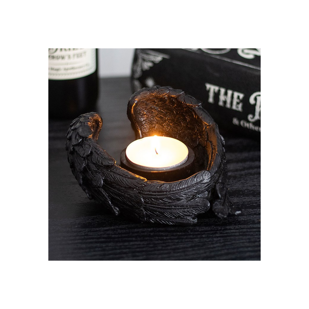 Raven Wings Tealight Candle Holder