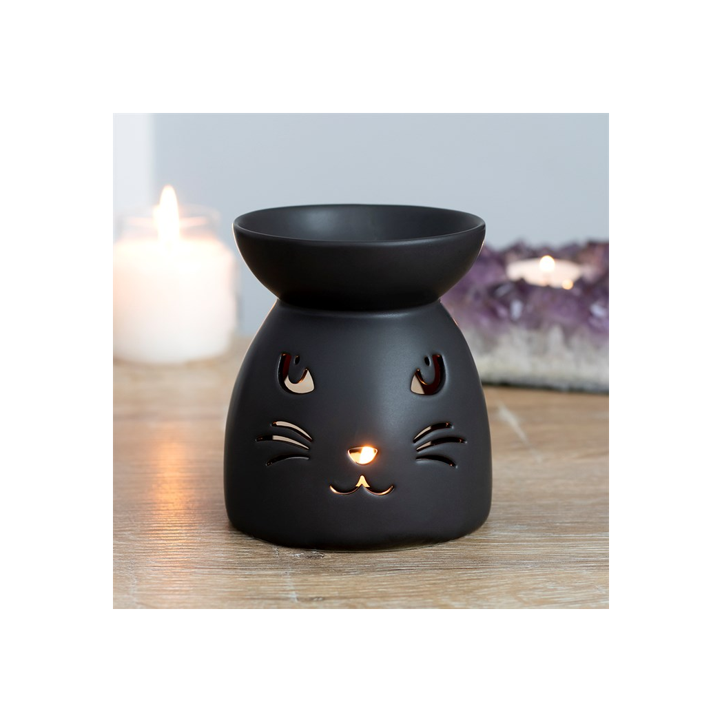 Black Cat Cut Out Oil Burner and Wax Warmer