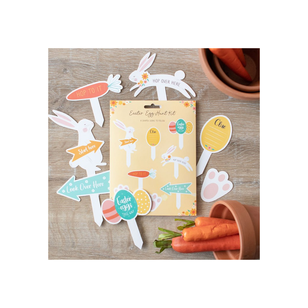 Easter Egg Hunt Cardboard Sign Kit