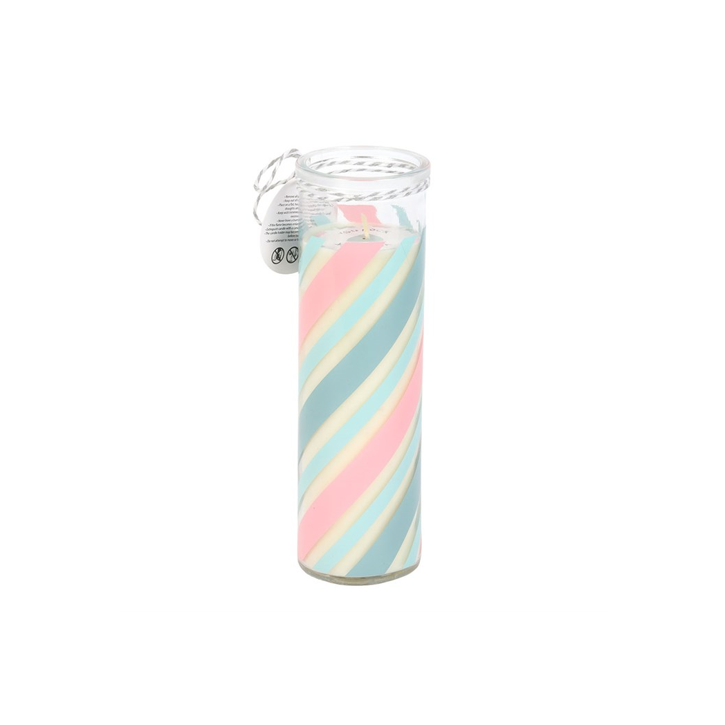 Candy Stripe Bubblegum Tube Candle
