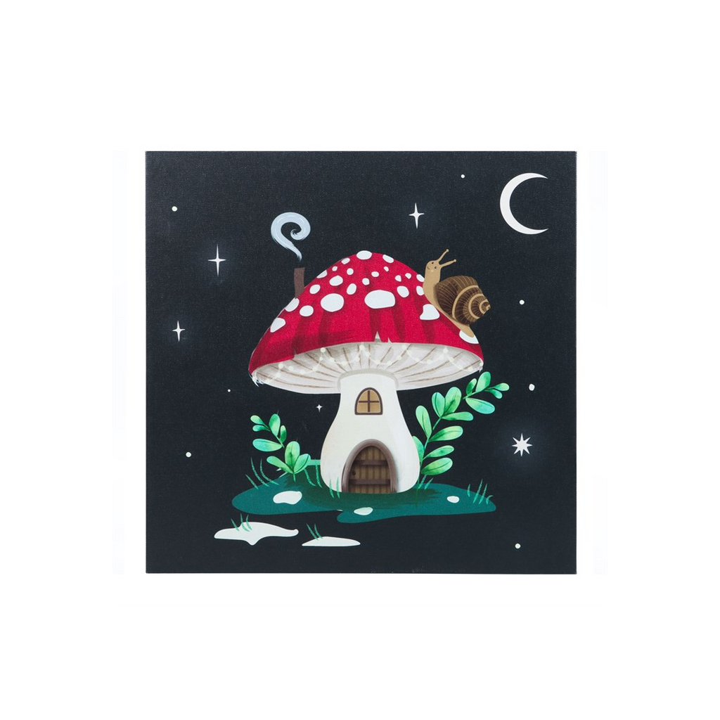 Gnome Sweet Gnome Light Up Canvas Plaque
