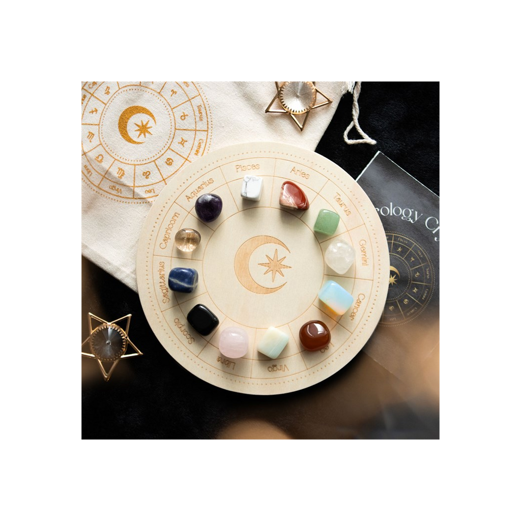 Astrology Wheel Crystal Grid Set