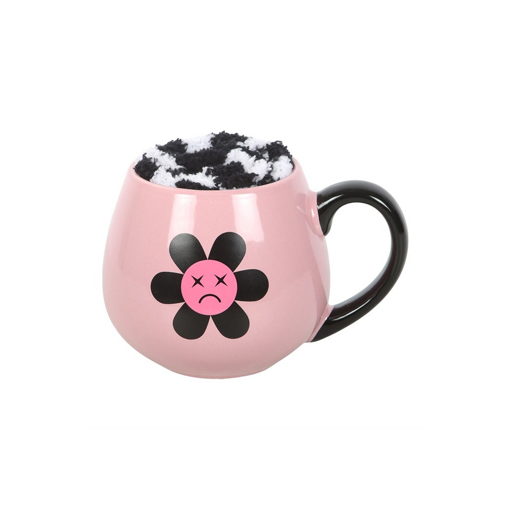 Sad Flower Mug and Socks Set
