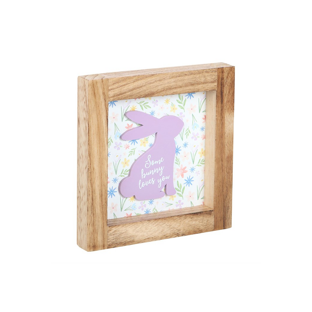 Some Bunny Loves You Wooden Frame Sign