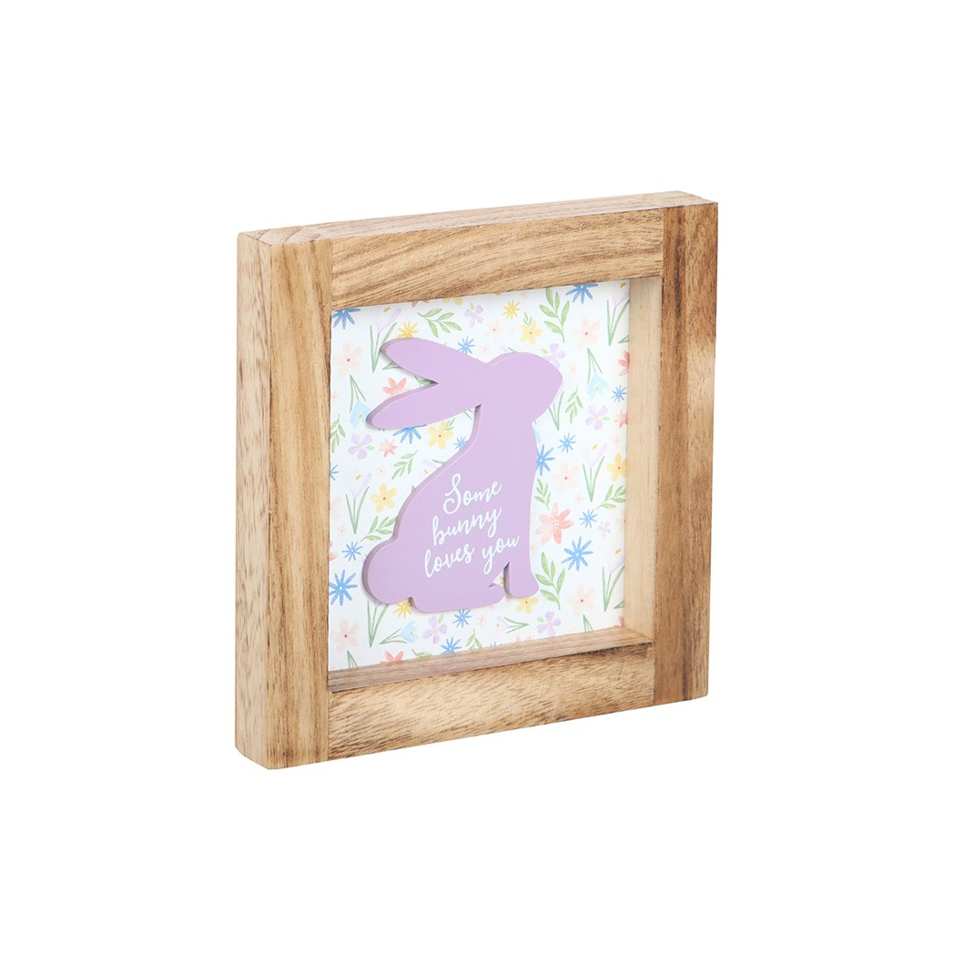 Some Bunny Loves You Wooden Frame Sign