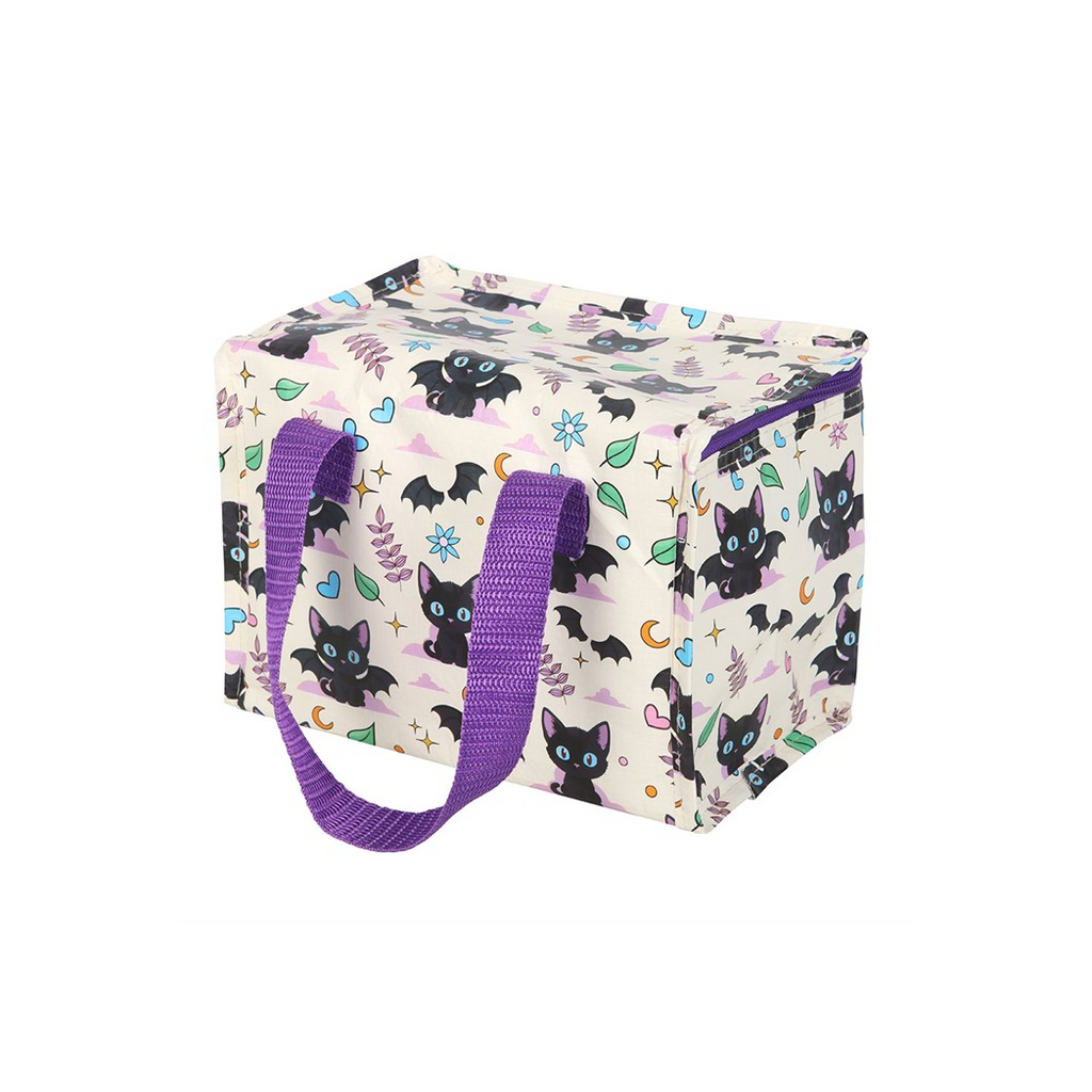 Cute and Creepy Cat Print Lunch Bag