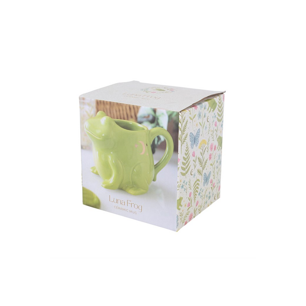 Luna Frog Shaped Mug and Lily Pad Saucer