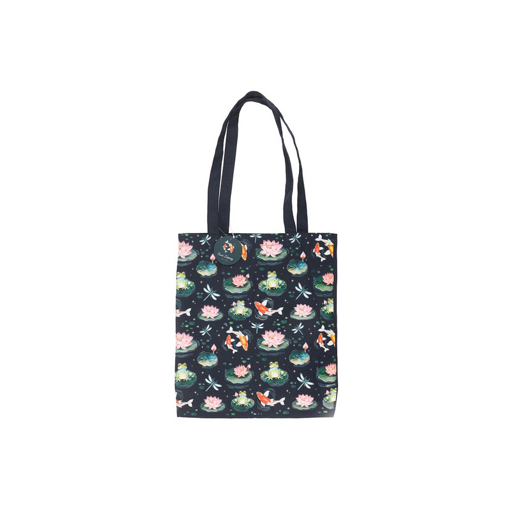 Pond Print Polycotton Tote Bag