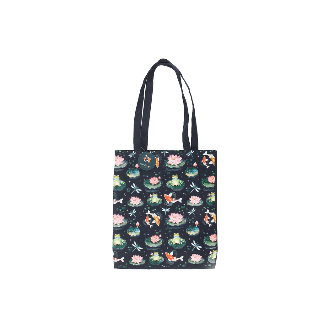 Pond Print Polycotton Tote Bag