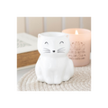 White Happy Cat Oil Burner