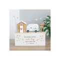 Wander Often Beach Hut Caravan Wooden Ornament