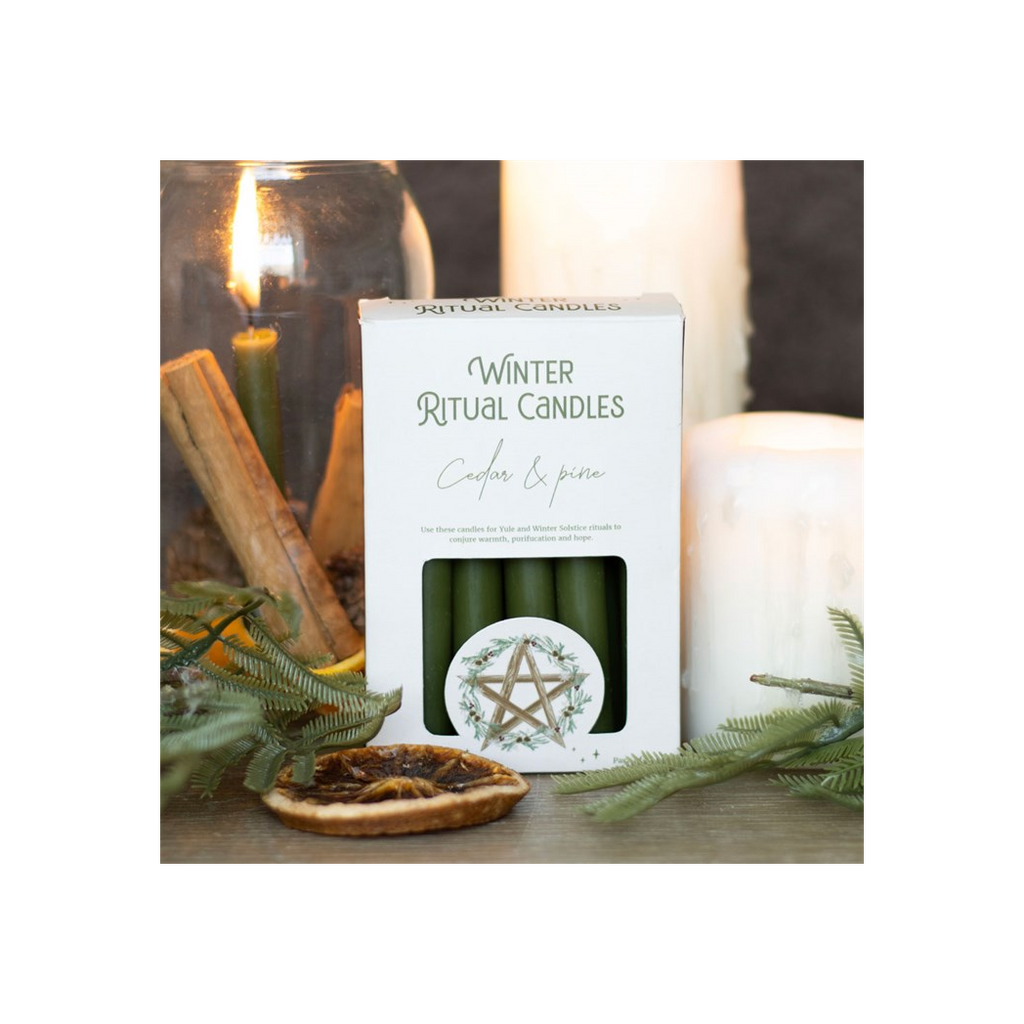 Cedar & Pine Winter Ritual Spell Candles