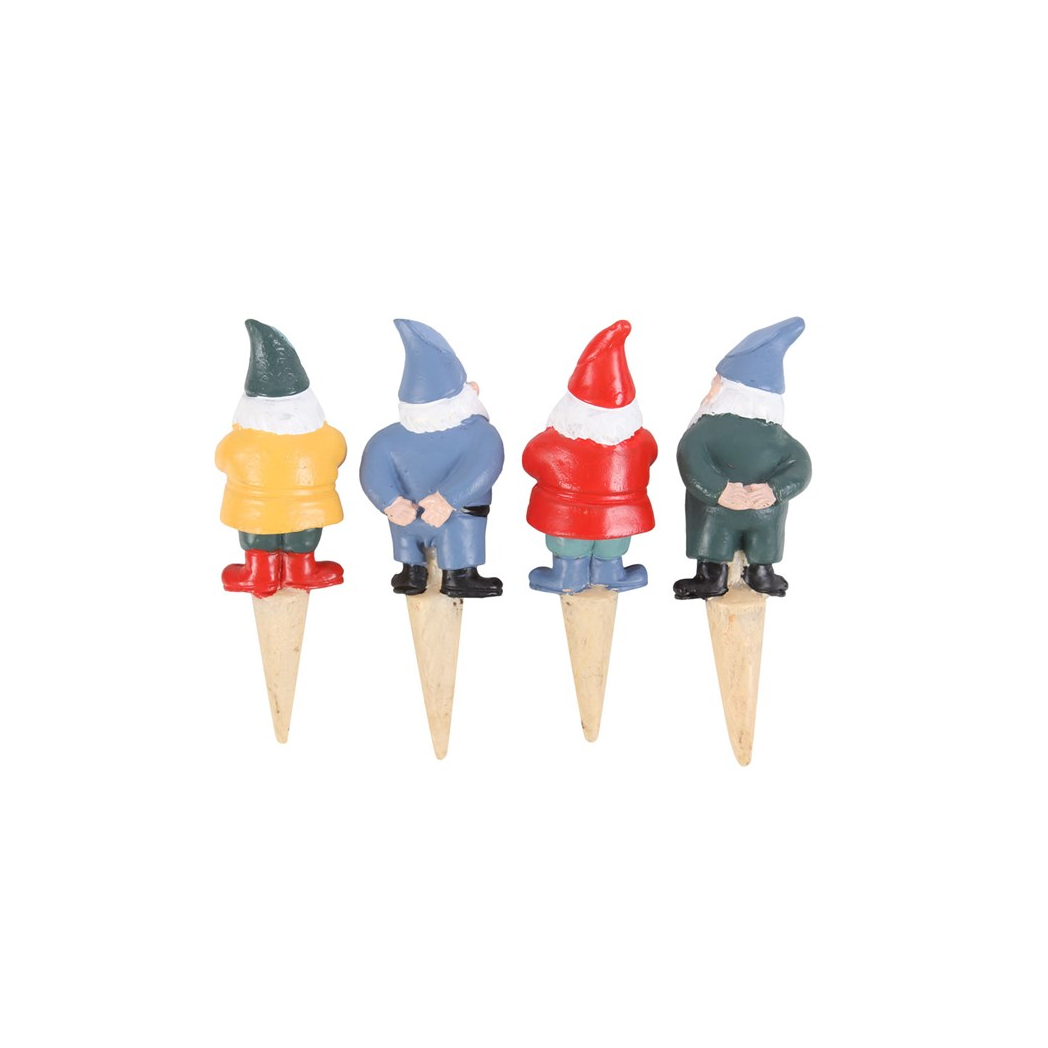 Set of 4 Mini Gnome Plant Pot Pals