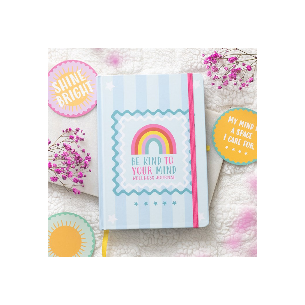 Be Kind to Your Mind A5 Wellness Journal with Citrine Pen