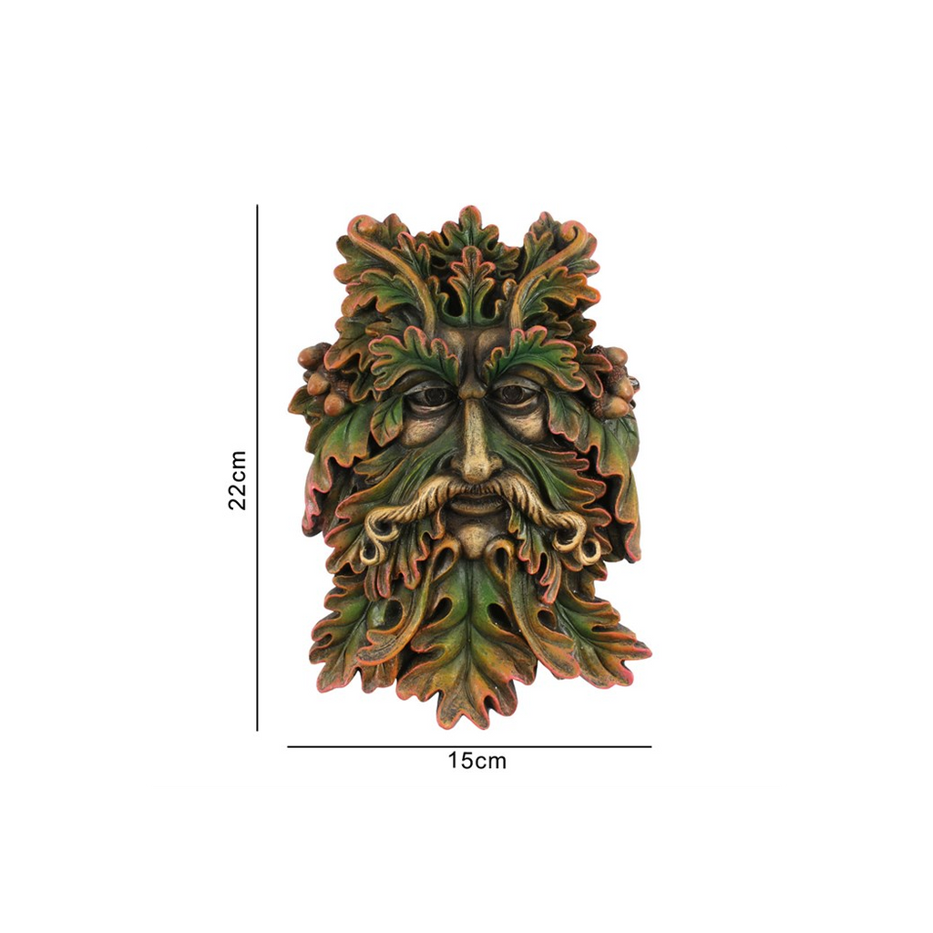 Green Man Face Plaque