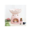 Pink Water Lily Oil Burner and Wax Warmer